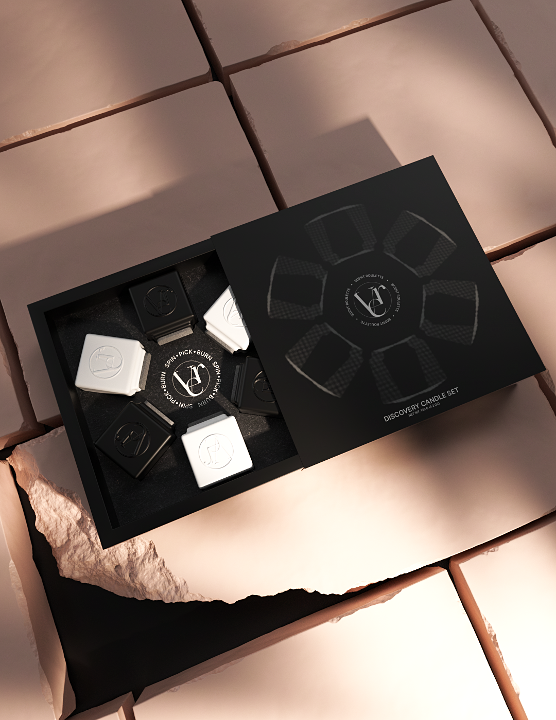 Scent Roulette candle set with wooden wicks – Verba Canada