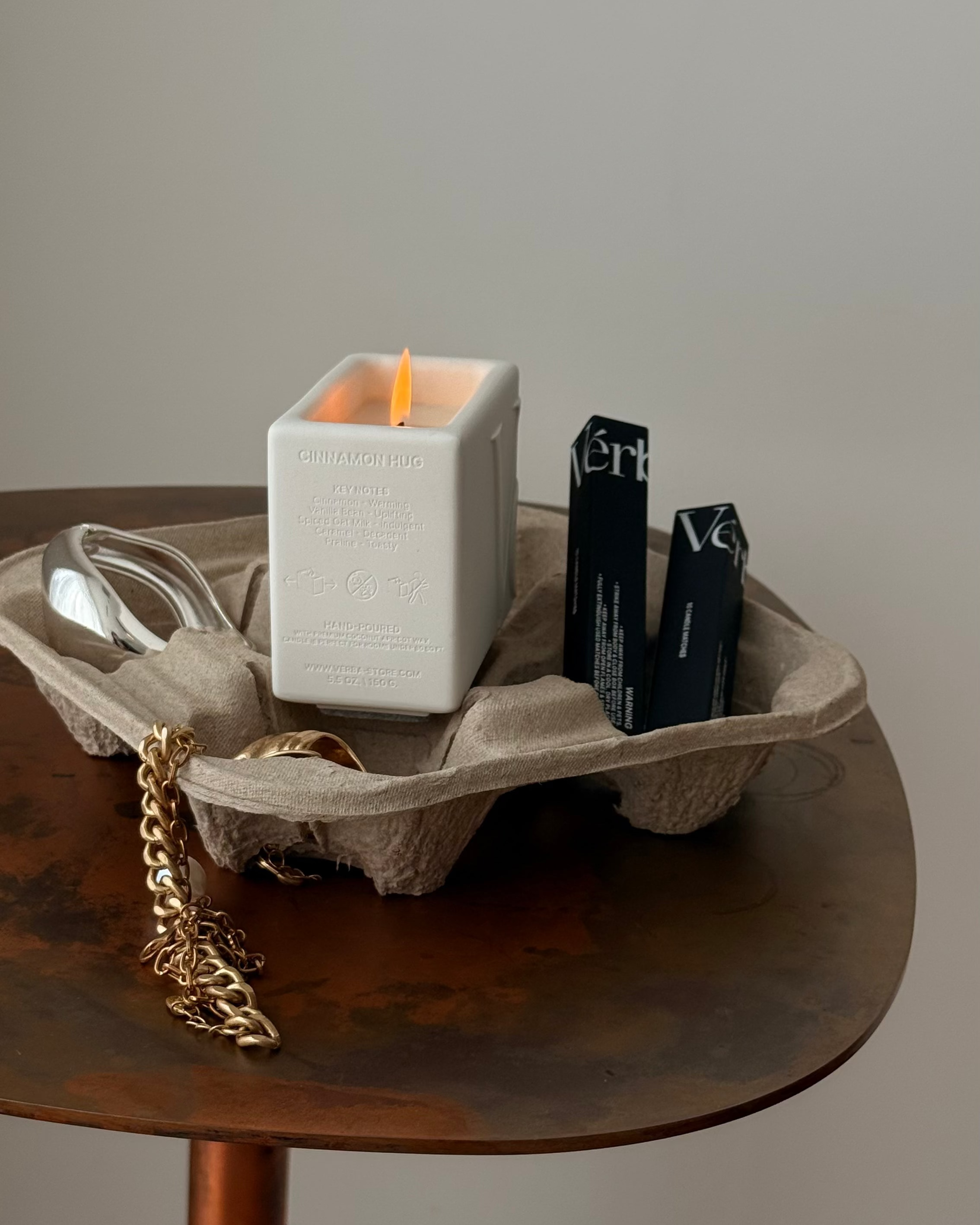 Hand-poured wooden wick candle – Verba Home Fragrance