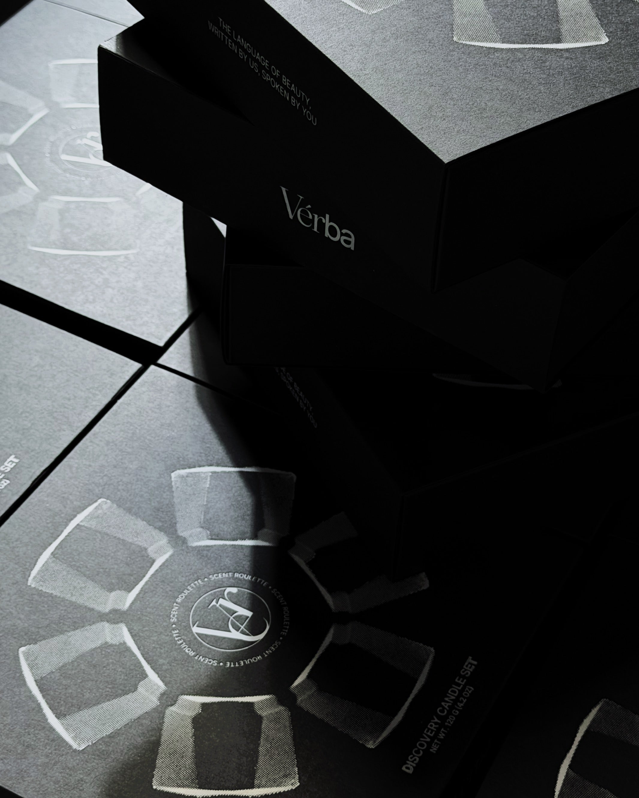 Verba Scent Roulette candle set — handcrafted coconut-apricot wax candles made in Toronto, Canada