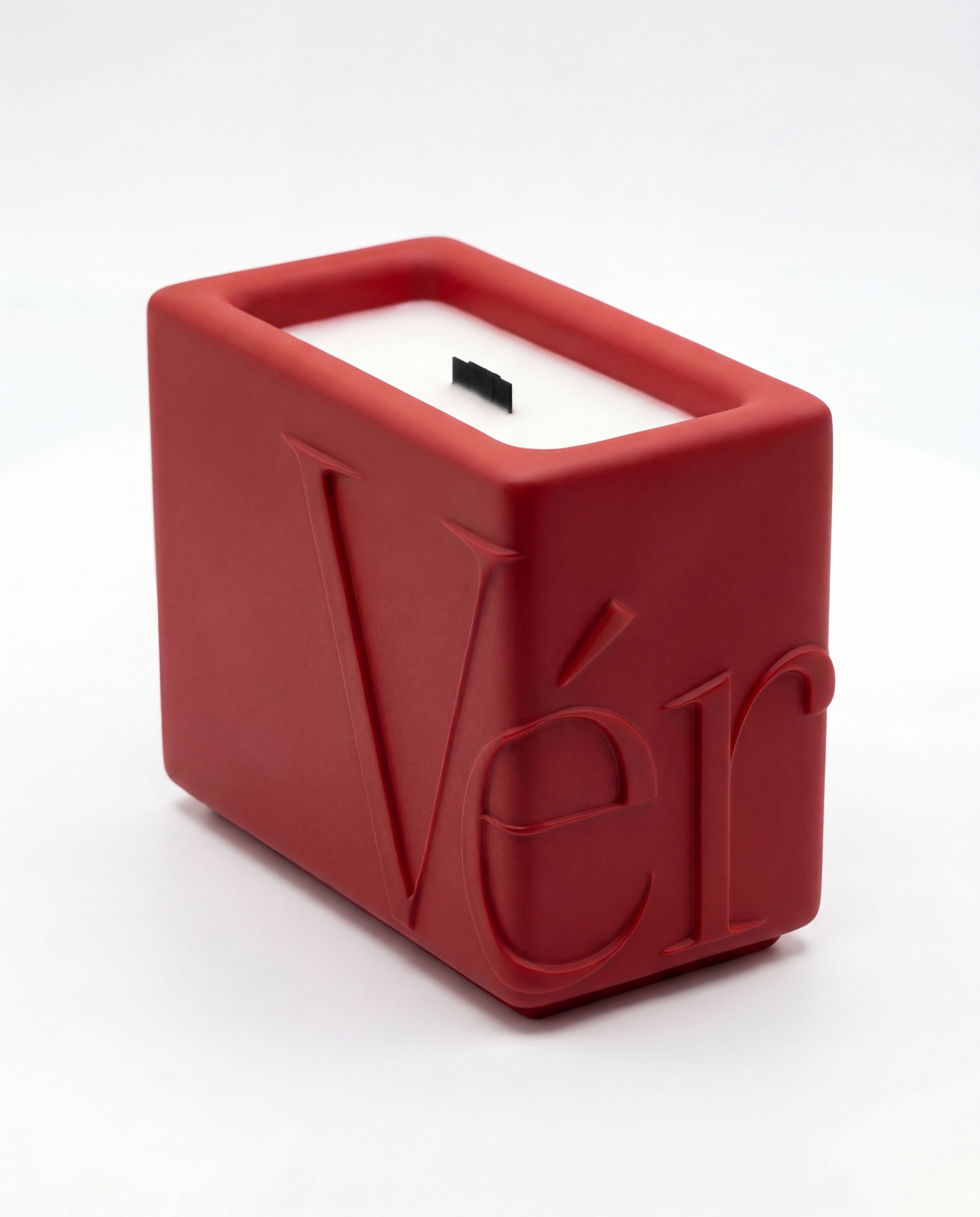 Last glass Verba niche scented candle made in Canada. hand poured