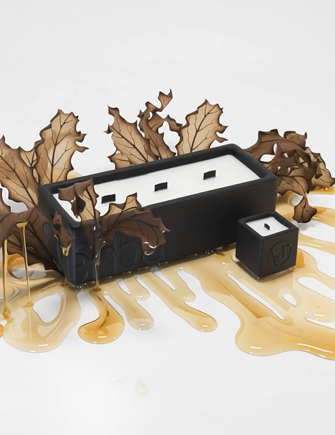 Large luxury tobacco and vanilla wooden wick candle – Verba Toronto